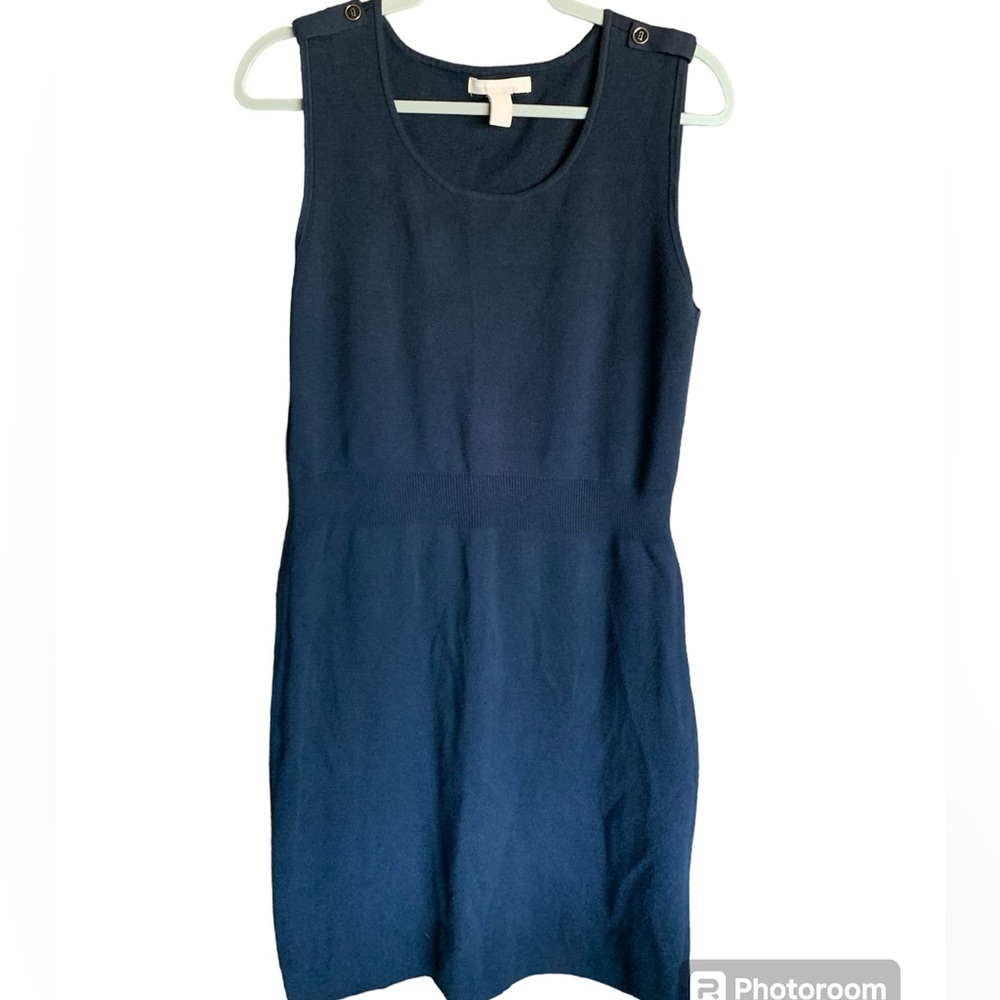Banana Republic women’s sweater dress jumper size large academia preppy stretch